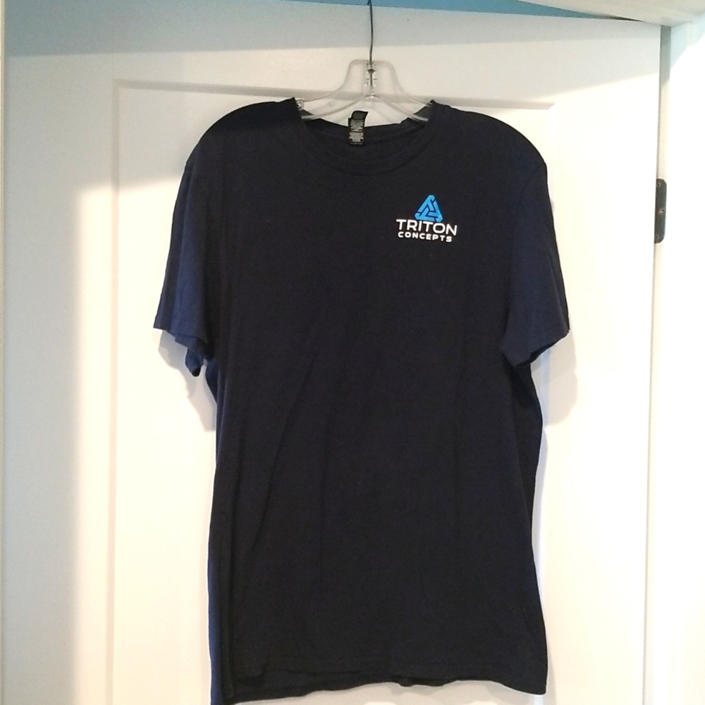 The Concert Tee District Navy Crewneck Tshirt Size Large